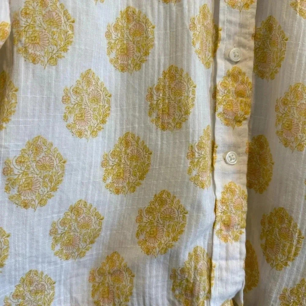 J.Crew Classic Button Up Shirt Long Sleeve Floral Classic Office Casual Career 2 - Picture 3 of 6